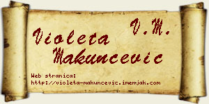 Violeta Makunčević vizit kartica